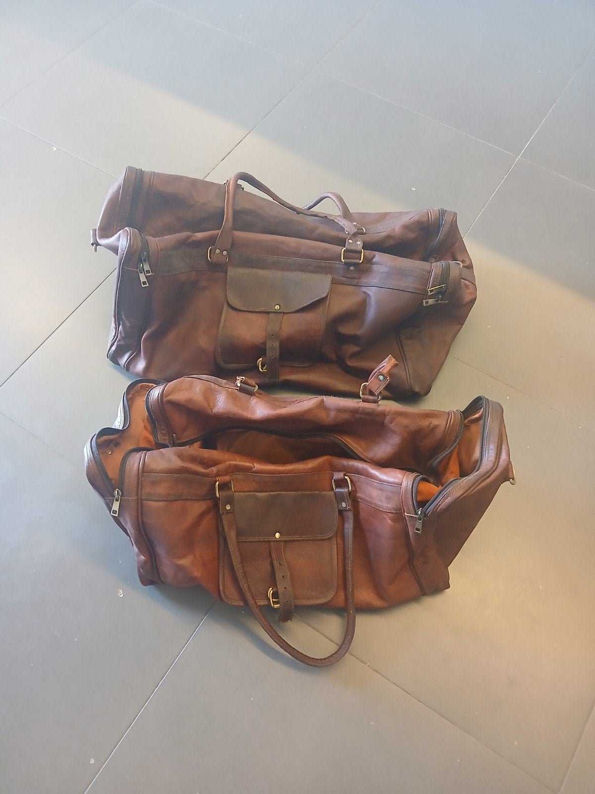 Lederen reistassen, Handtassen en Accessoires, Ophalen of Verzenden
