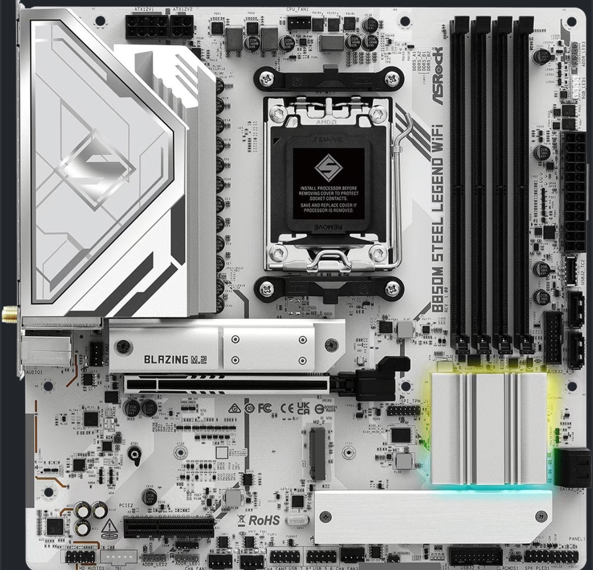 AsRock Steel legend B850M, Computers en Software, Moederborden, Ophalen, Zo goed als nieuw