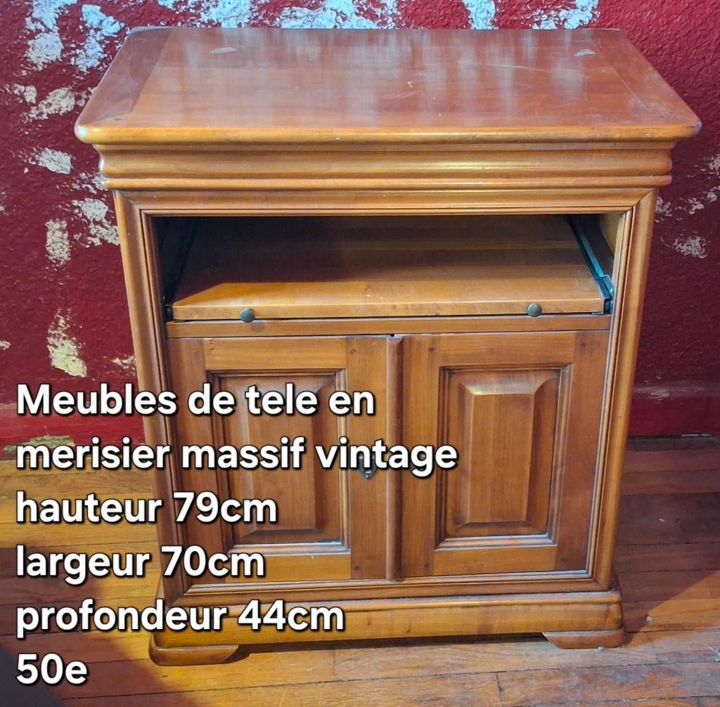 Meubles de télé, Maison & Meubles, Armoires | Mobilier de télévision, 25 à 50 cm, Moins de 100 cm, Vintage, Comme neuf