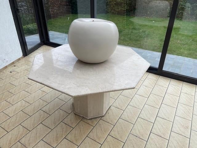 natuurstenen tafel, Tuin en Terras, Ophalen, Zo goed als nieuw, Overige materialen