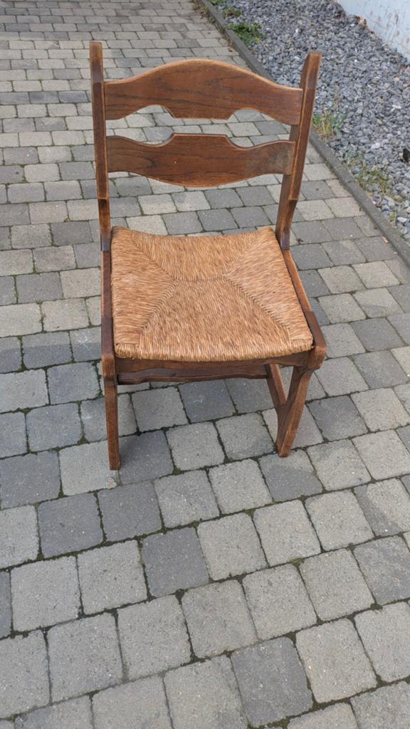 Chaise en chêne massif, lot de 6, Enlèvement