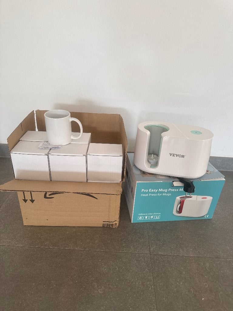 Presse à tasses Vevor, Plastique, Overige thema's, Blanc, Comme neuf