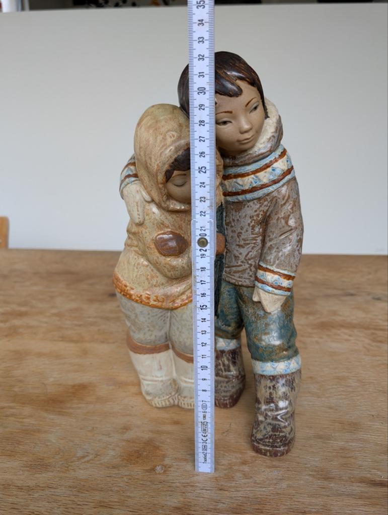 Lladro Inuit jongen en meisje, Antiquités & Art, Enlèvement