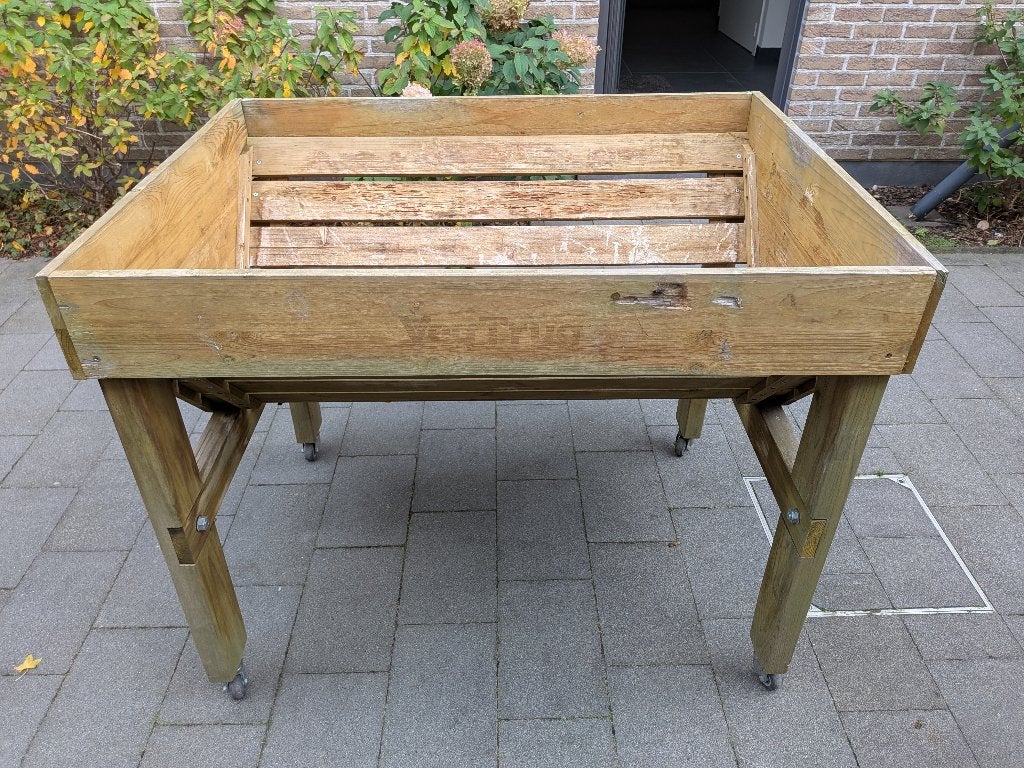 VegTrug moestuinbak op stevige wielen – verhoogde plantenbak, Tuin en Terras, Ophalen, Gebruikt, 100 cm of meer, 60 cm of meer