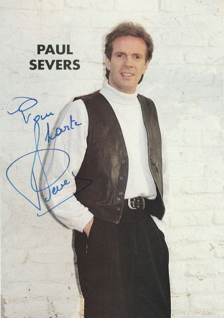 Paul Severs - foto met handtekening - 1996, Verzamelen, Muziek, Artiesten en Beroemdheden, Ophalen of Verzenden, Zo goed als nieuw