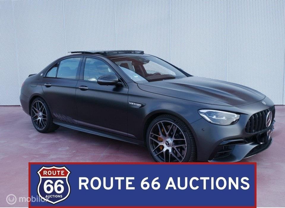 Mercedes-Benz E 63 S AMG Final Edition | 2022 | Route 66 Auc, Auto's, Gebruikt, Zwart, Bedrijf, Handgeschakeld