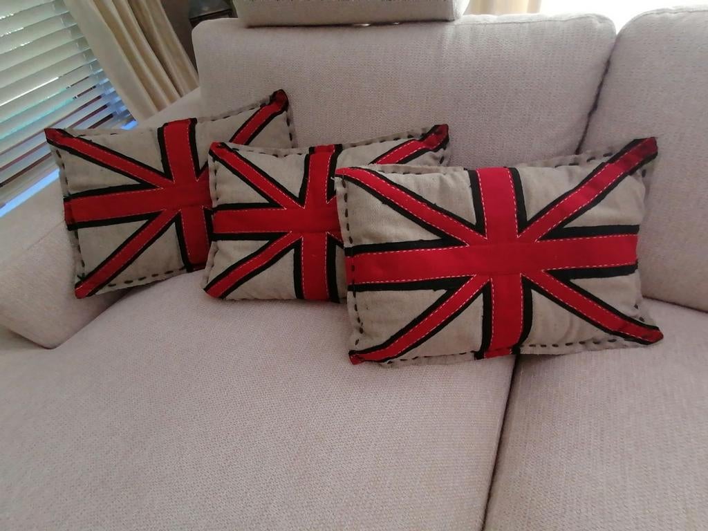 5 kussens Engelse cottage style. Afmetingen 50cm op 38 cm. :, Huis en Inrichting, Ophalen