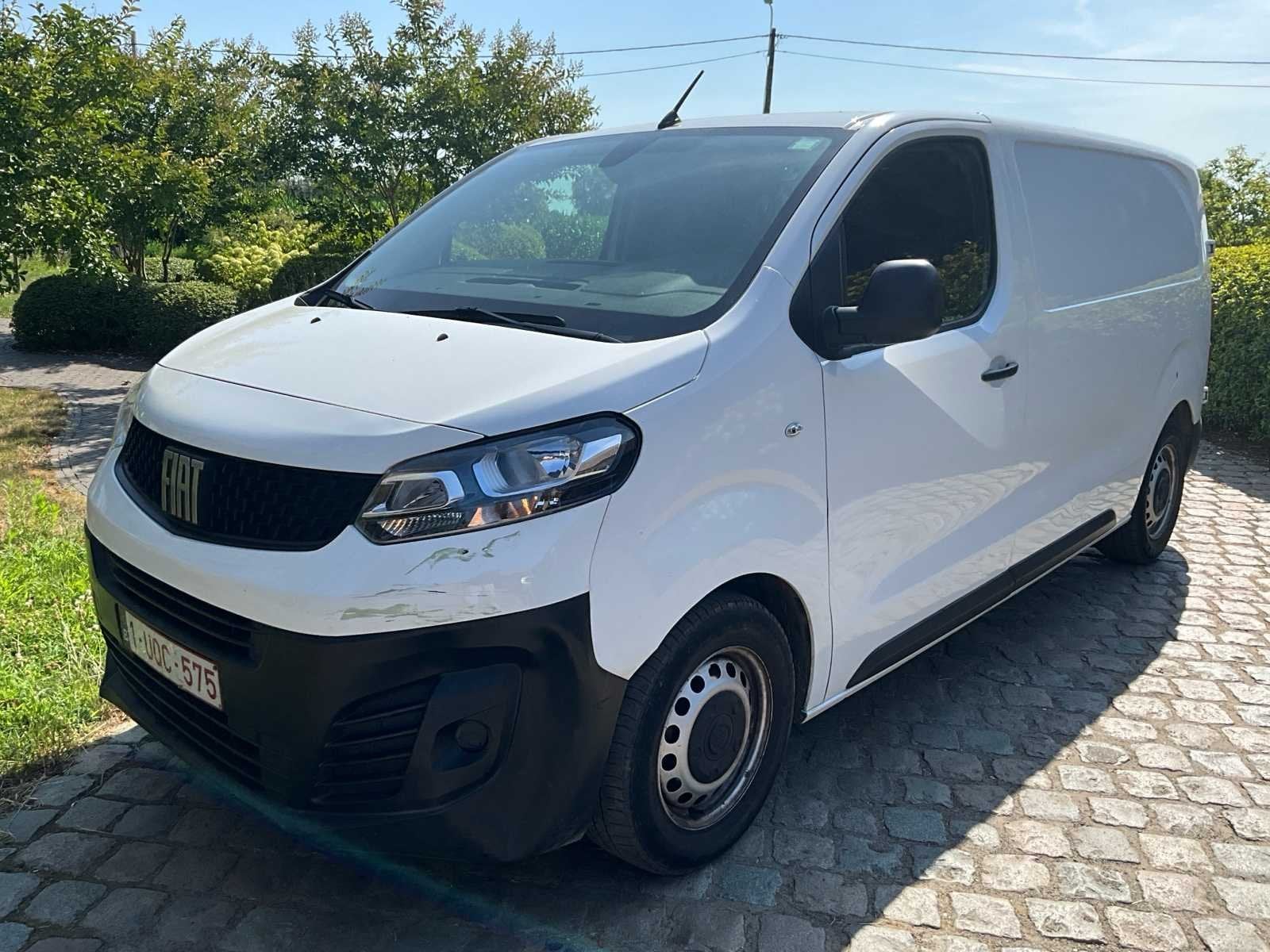 2022 Fiat Scudo camionette 3 pers - airco - trekhaak - keuri, Gebruikt, Bedrijf, Handgeschakeld, Diesel