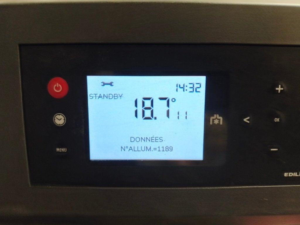 Chaudière Pellet Edilkamin gora 2 slim 20kw, Autres carburants, Enlèvement, Utilisé, Autres types
