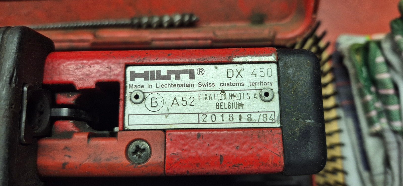 urgent - Hilti DX 450 + coffret + consommables, Enlèvement