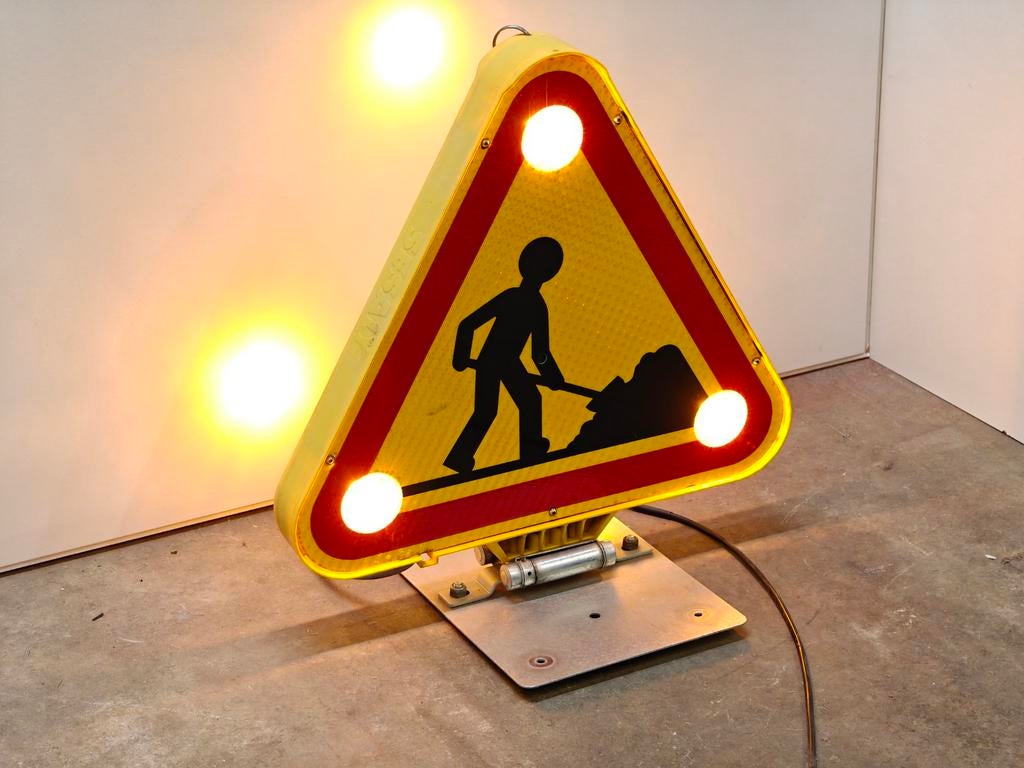 Panneau signalant les travaux routiers, Enlèvement ou Envoi