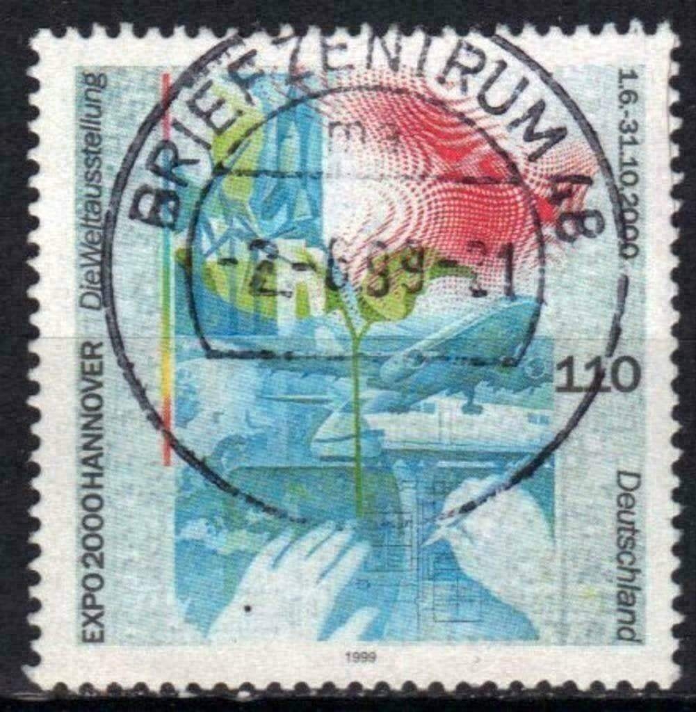 Allemagne 1999 - Yvert 1874 - Exposition universelle (ST), Envoi, Affranchi
