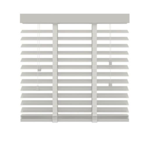 Houten jaloezie 50 mm wit (944) 100x220 cm, Huis en Inrichting, 100 tot 150 cm, 200 cm of meer, Wit, Stijlvol