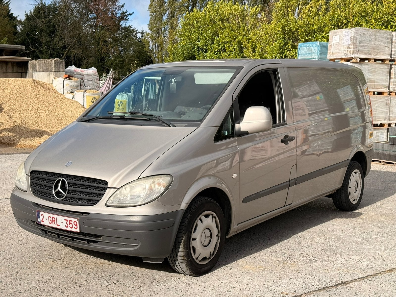 Mercedes-Benz Vito 115 CDI | 2008 | Airco | 2 places, Autos, Argent ou Gris, Achat, 110 kW, 2 places