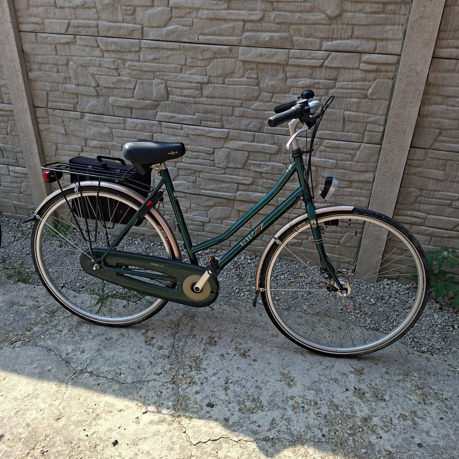 dames fiets, Ophalen