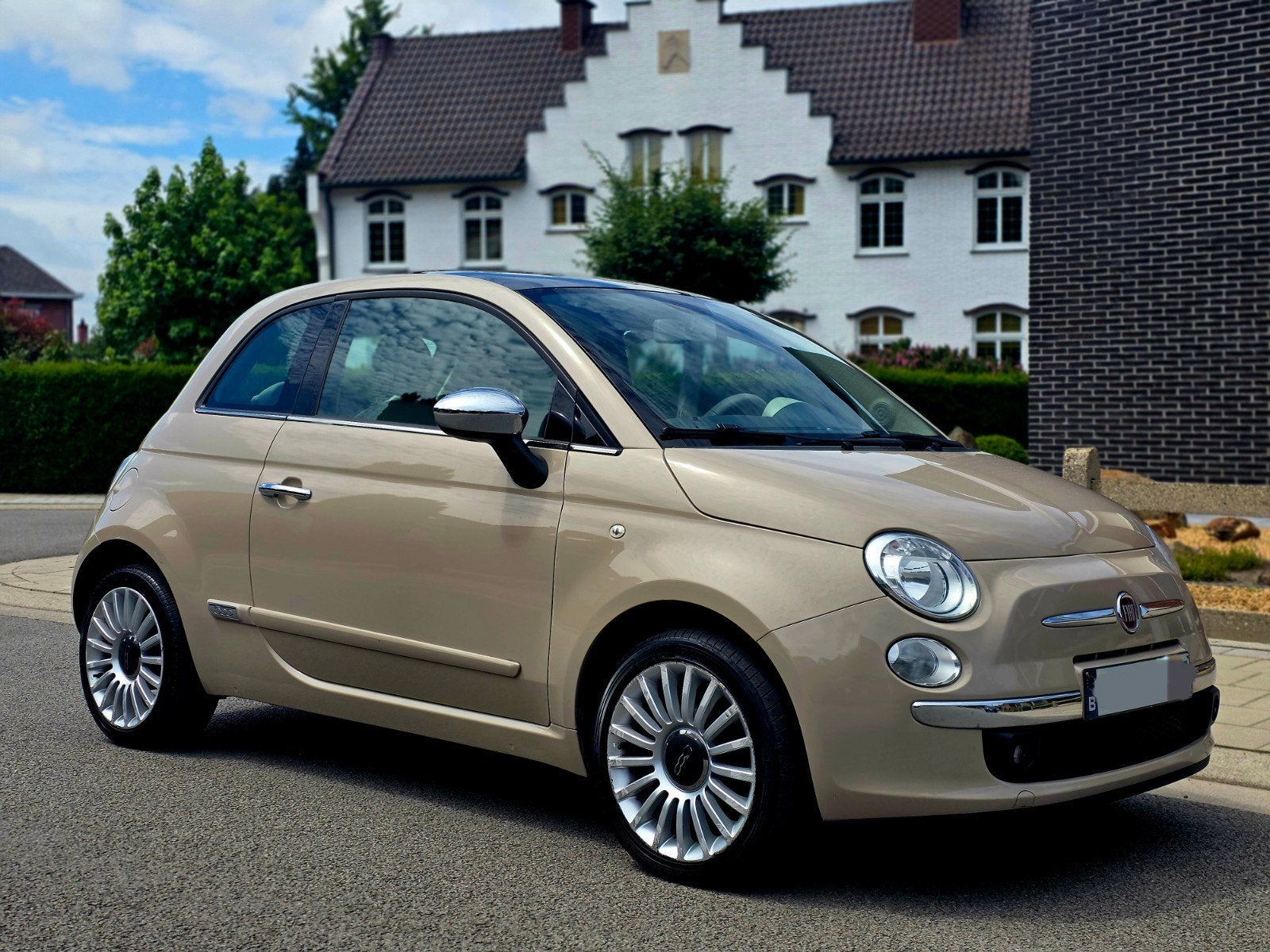 Fiat 500 - 1.2 - essence - 2013 - 120.773 km - cappuccino, Autos, Fiat, Euro 5, Achat, Boîte manuelle, Particulier