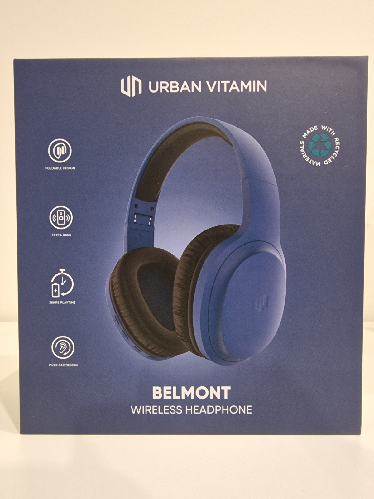 Hoofdtelefoon Belmont van Urban Vitamin, blauw, Enlèvement ou Envoi, Neuf, Bleu, Sans fil