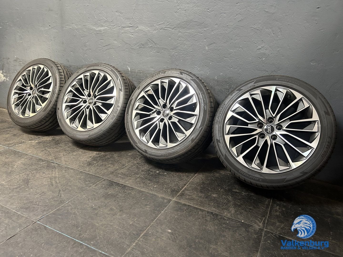 8mm! Originele Audi A6 S6 C8 4K S-Line 19 inch antraciete ve, Auto-onderdelen, Banden en Velgen, 19 inch, -, -, Banden en Velgen