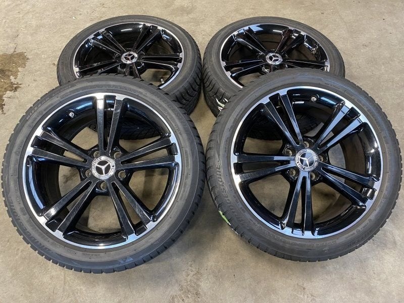 18 inch originele velgen + winterbanden Mercedes A B klasse, 18 inch, Gebruikt, -, -