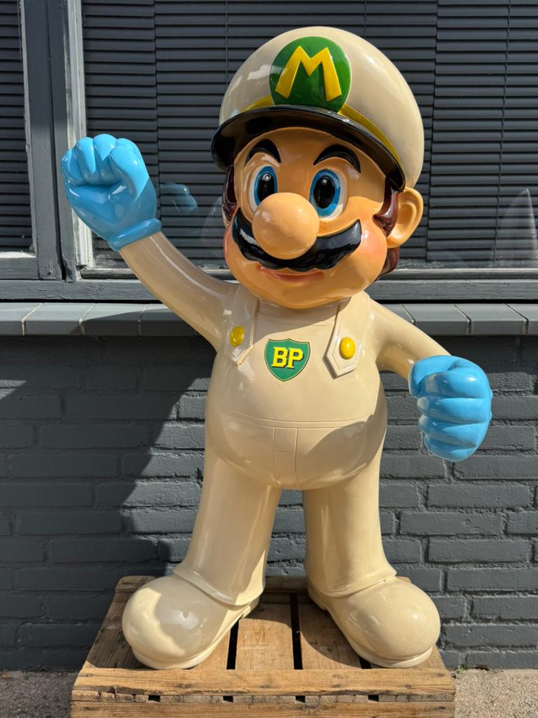 Groot Mario BP reclame beeld decoratie, Verzamelen, Ophalen, Zo goed als nieuw, Mens