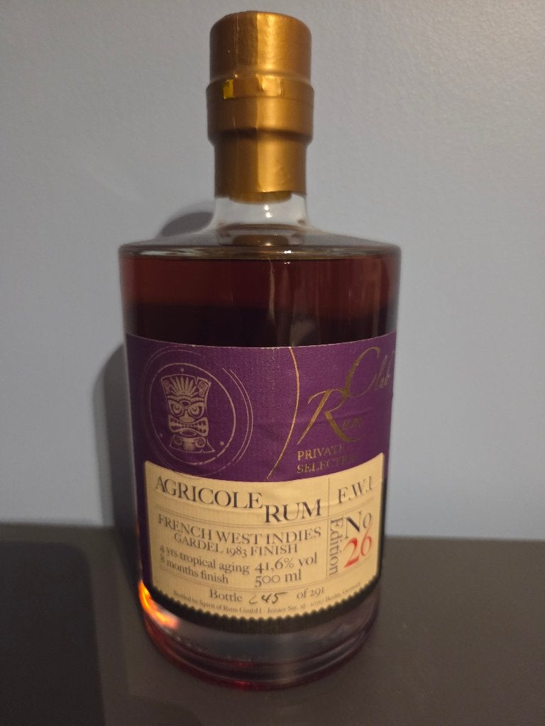 rhum French west Indies gardel 1983 finish 4y, Collections, Enlèvement ou Envoi