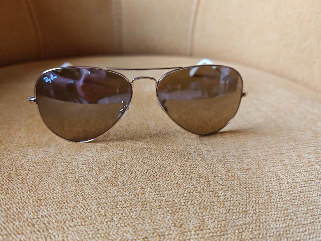 Ray-Ban Aviator 3025, Handtassen en Accessoires, Zonnebrillen en Brillen | Heren, Ophalen, Bruin