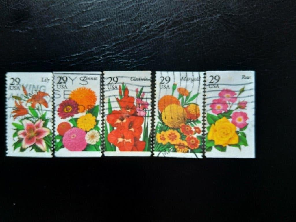 Bloemen USA 1994, Postzegels en Munten, Verzenden, Gestempeld, Dier of Natuur