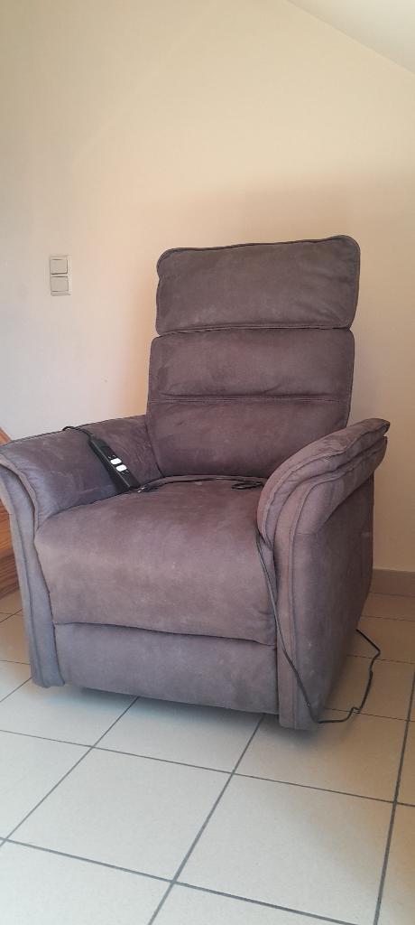 Fauteuil relax électrique, Maison & Meubles, Enlèvement, Comme neuf, Tissus