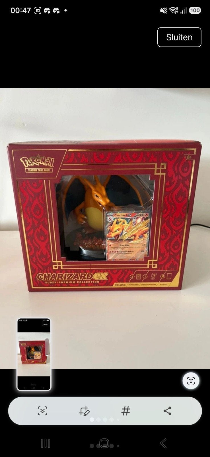 pokemon charizard super collection box, Ophalen, Nieuw, Boosterbox, Foil