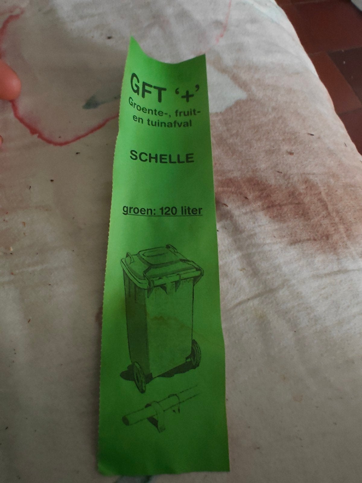 gft stickers, Enlèvement