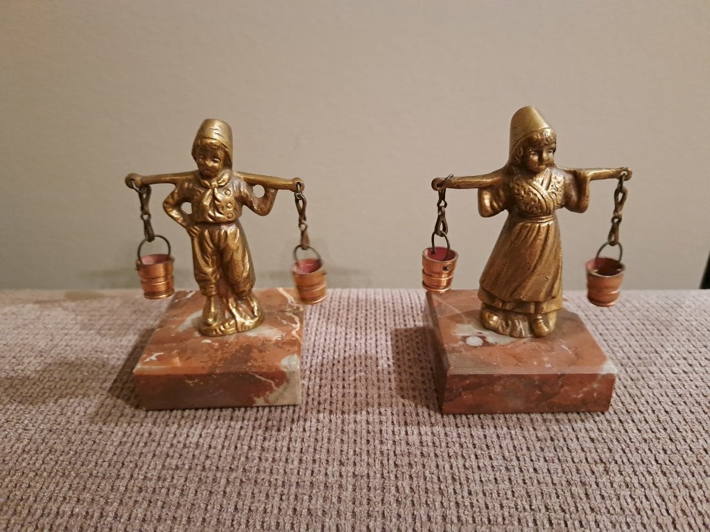 2 antieken beeldjes, Ophalen of Verzenden