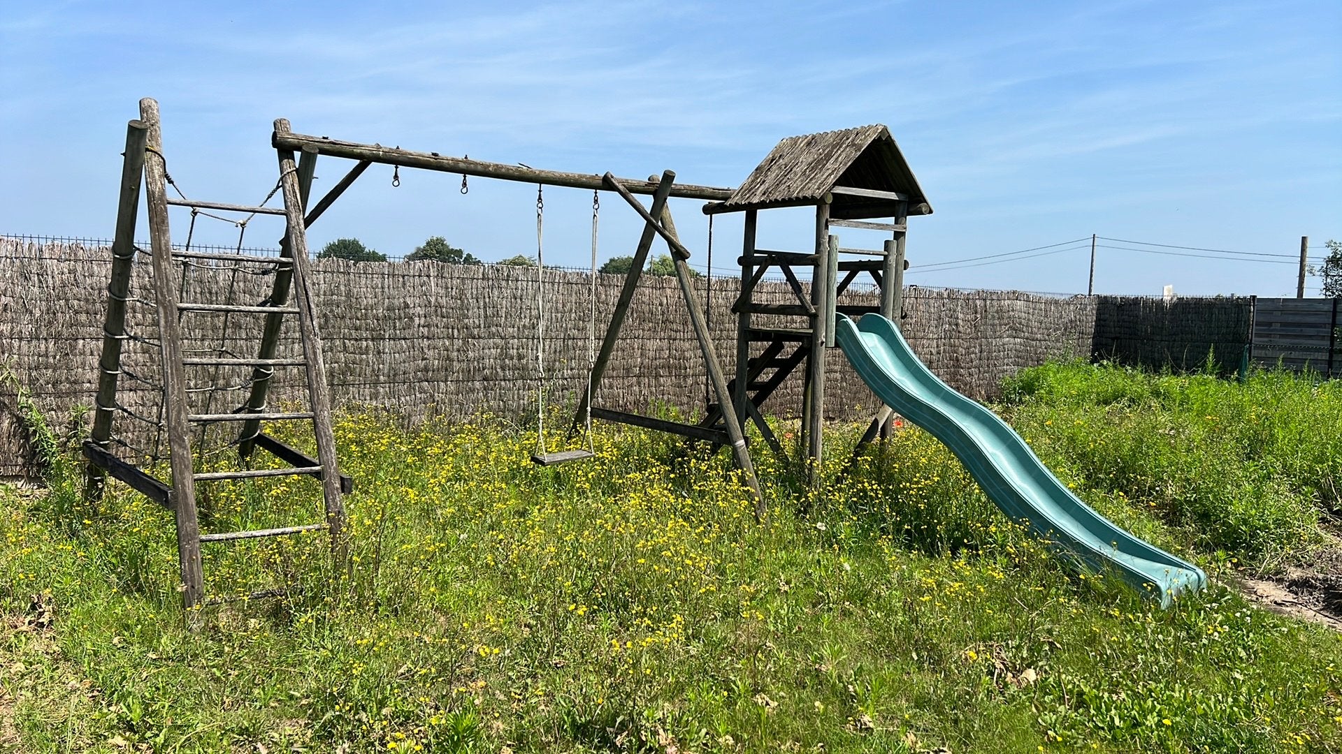 Speelplein, Kinderen en Baby's, Speelgoed | Buiten | Speeltoestellen, Ophalen, Gebruikt, Klimnet