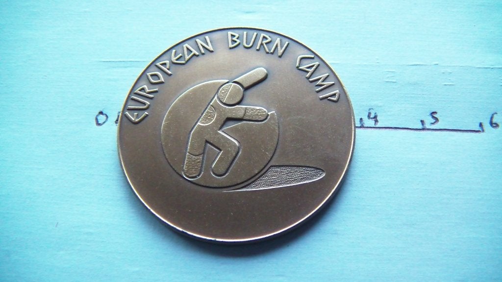médaille european burn camp, Enlèvement