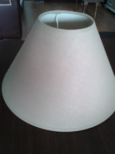 lampenkap taupe kleine fitting, Ophalen of Verzenden, Zo goed als nieuw, Rond