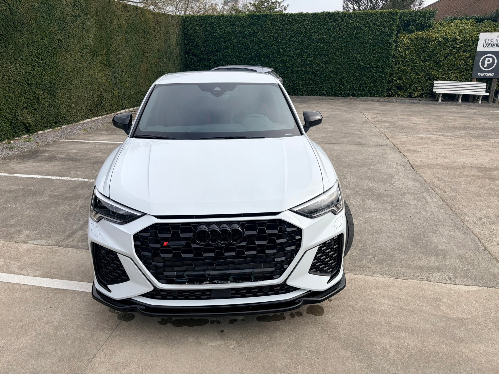 Audi RS Q3 sportback 2.5 TFSI Quattro S tronic 400 pk, Auto's, Alcantara, Wit, 360° camera, Particulier