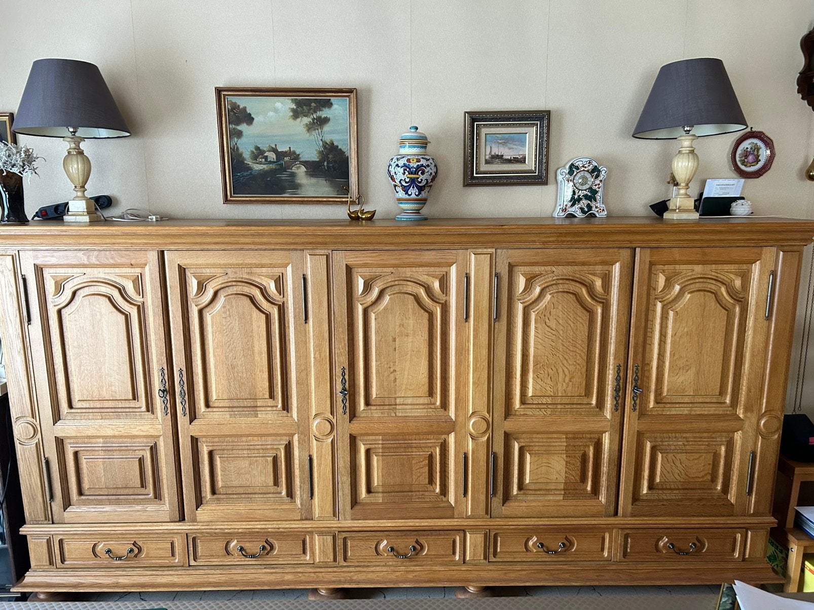Eiken eetkamer kasten, Ophalen, Gebruikt, Eikenhout