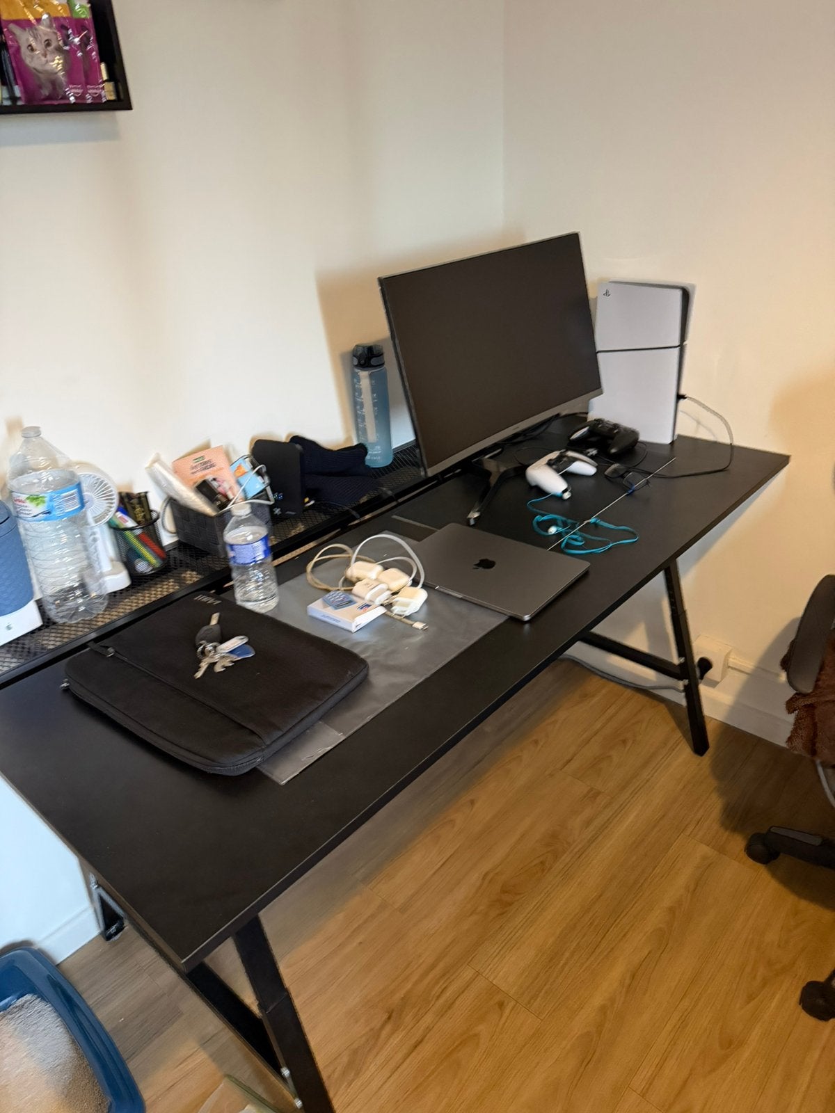 Bureau noir, Maison & Meubles, Enlèvement, Comme neuf, IKEA, Noir