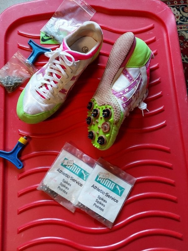 spikes loopschoen, Sport en Fitness, Loopsport en Atletiek, Ophalen, Gebruikt, Spikes, Hardlopen