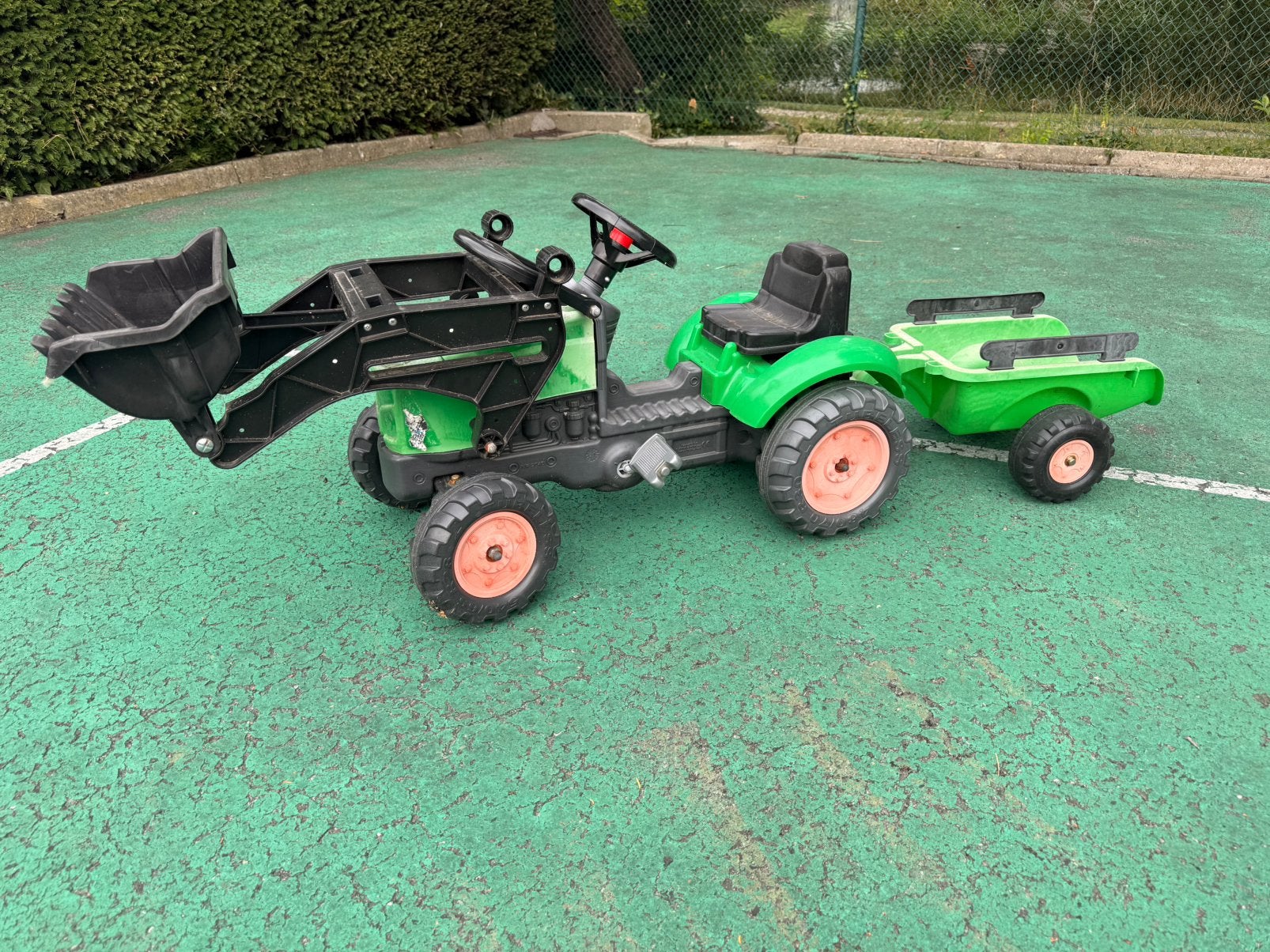Tractor met aanhanger voor kinderen, Ophalen, Gebruikt, Met kar of aanhanger