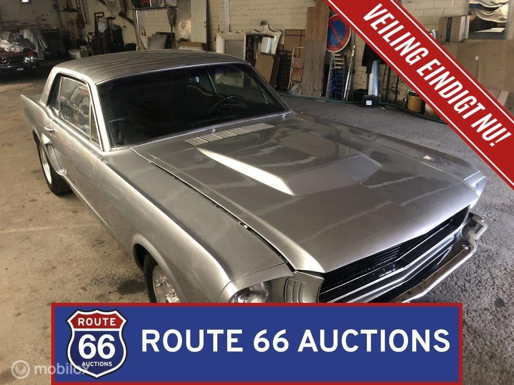 Ford Mustang | 1966 | Route 66 Auctions, Zwart, Bedrijf, Handgeschakeld, Overige carrosserie
