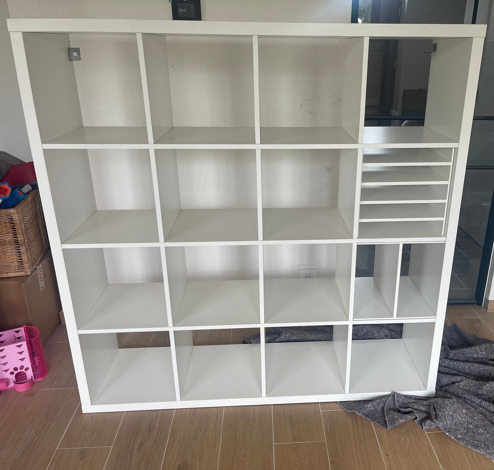 Ikea KALLAX, wit, 147x147, 4x4 vakken, Enlèvement, Comme neuf