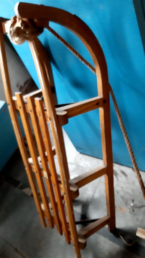 slede, Kinderen en Baby's, Ophalen, Gebruikt, Hout