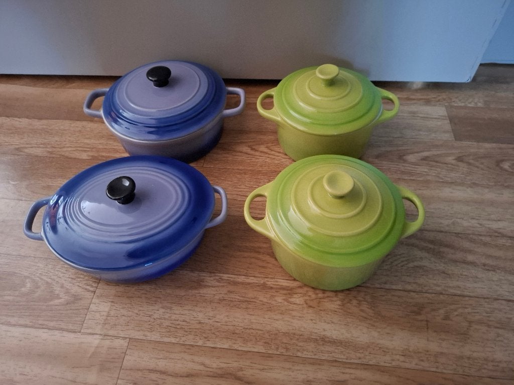 Oven potjes nieuw groen en lila., Ophalen, Nieuw, Overige materialen, Overige typen