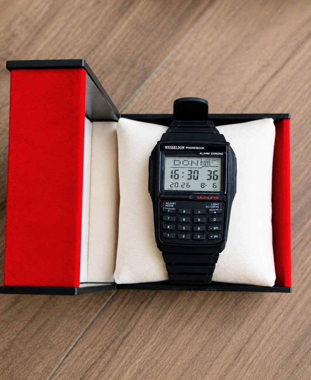 Vintage Wesseldon Phonebook Calculator Horloge – Jaren '80/', Ophalen