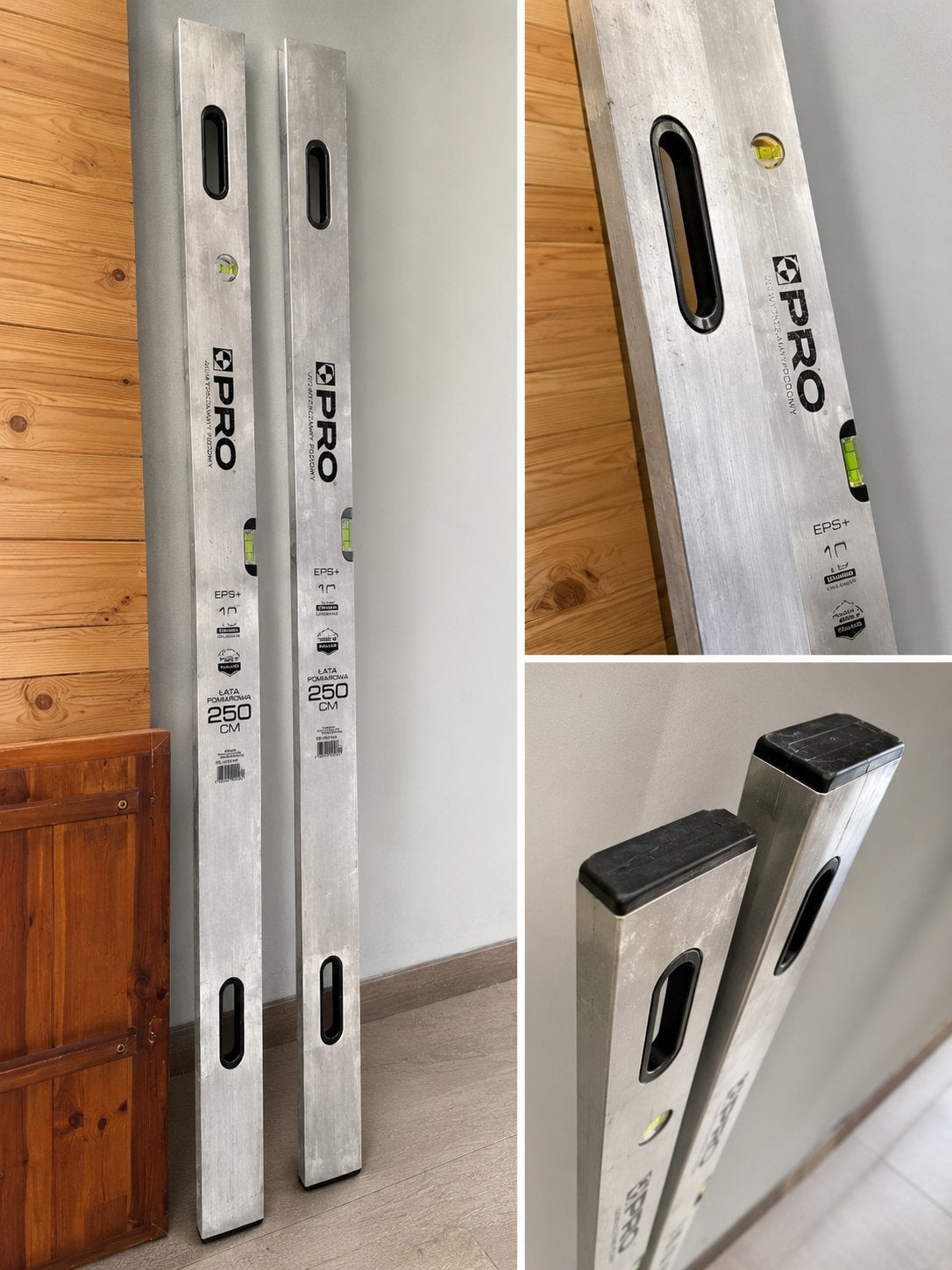 NIEUW – PRO waterpas / meetlat 250 cm met handgrepen, Ophalen of Verzenden, Nieuw
