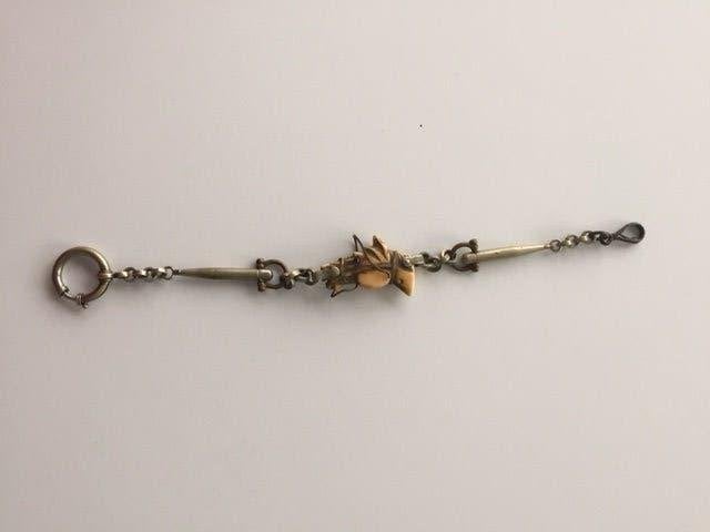 ZEER OUDE HORLOGEKETTING + 100 JAAR, Ophalen of Verzenden, Ketting