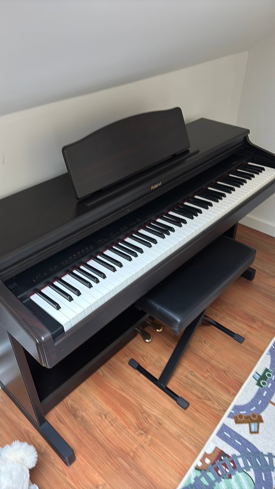 Digitale piano roland hp237re met stoeltje, Muziek en Instrumenten, Zwart, Digitaal, Ophalen of Verzenden, Zo goed als nieuw