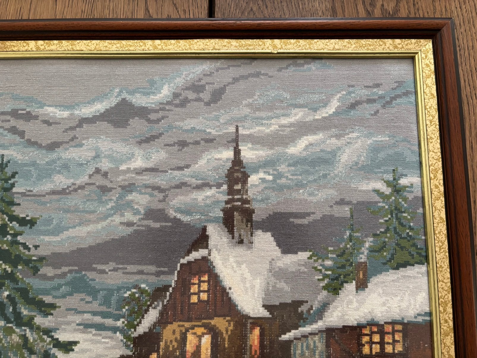Tapisserie Gobelin Wiehler, Enlèvement, Encadré, Paysage