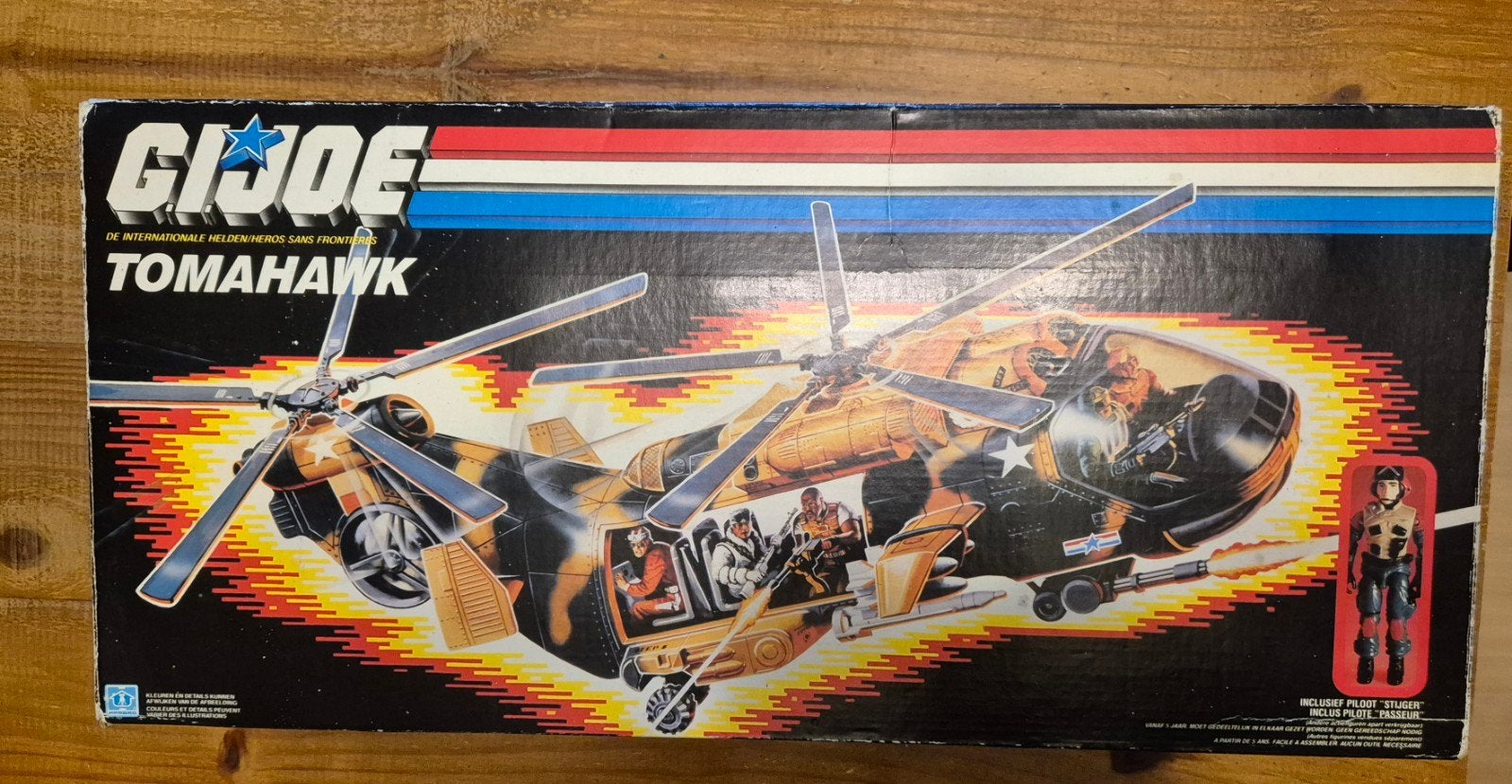 Hasbro Gi Joe Tomahawk boite notice et autocollants, Collections, Enlèvement ou Envoi, Utilisé