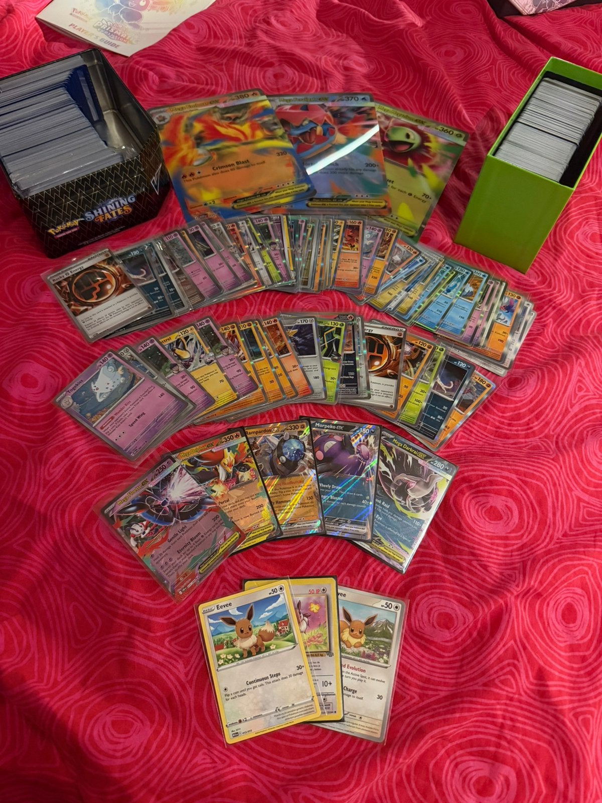 Groot lot pokemonkaarten + hits! Prismatic Evolutions, Ophalen of Verzenden, Zo goed als nieuw